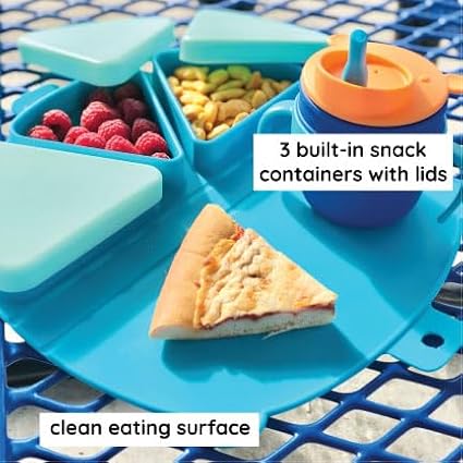 On-The-Go Snack Mat – Baby Silicone Travel Dining Placemat – Portable Silicone - Image 11