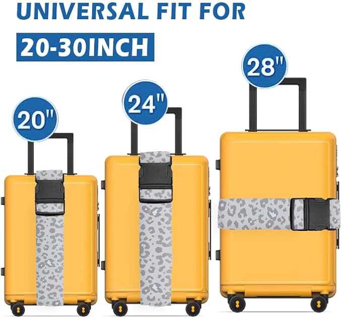 Luggage Straps for Suitcases Travel Belt Accessories, Cute Suitcase Strap - Image 3