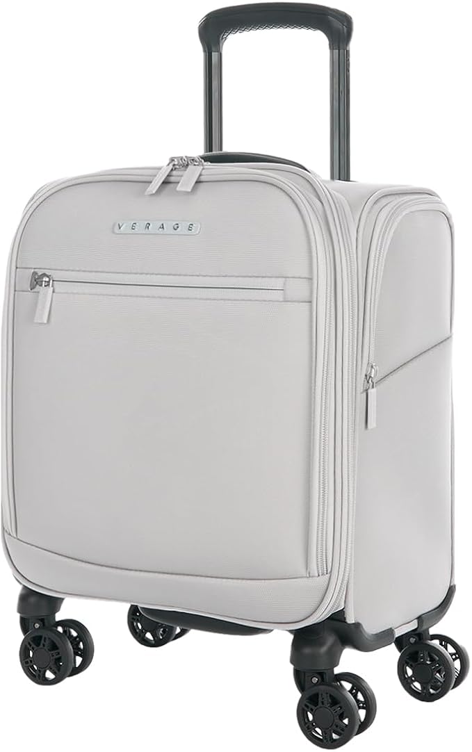 Verage Under Seat Luggage with Wheels, Softside Small Suitcase Spinner Carry On by VERAGE