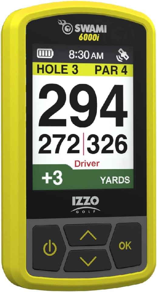Izzo Swami 6000 Handheld Golf GPS Water-Resistant Color Display by IZZOGolf