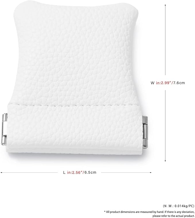 2 Pack PU Leather Slim Engagement Wedding Ring Pouch Leather Jewelry Pouch - Image 6