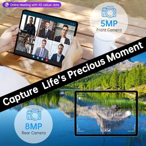 HAOVM Android 14 Tablet 10.1 Inch, 4G SIM Unlocked, Quad-Core CPU 2.0GHz - Image 6
