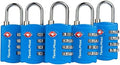 5 Pack TSA Luggage Locks with 4 Digit Combination – Heavy Duty Set Your Own by TravelMore