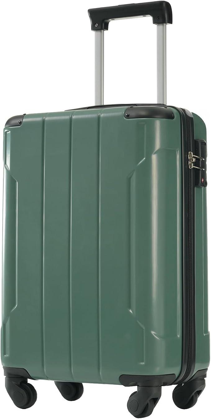 Merax 20 Inch Carry On Luggage Airline Approved, Hardshell ABS Suitcase by Merax