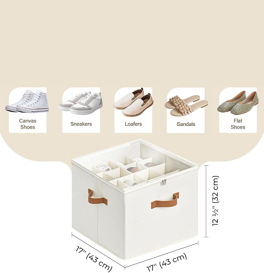 StorageWorks Shoe Organizer for Closet, Fits up to 16 Pairs, Shoe Cubby Storage - Image 2