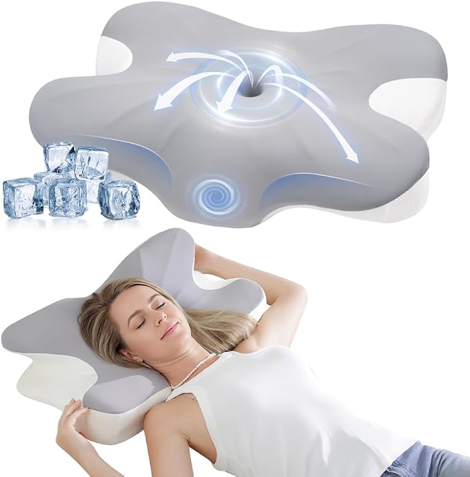 Cervical Pillow for Neck Pain Relief, Ergonomic Neck Pillow for Sleeping by BNXIANG