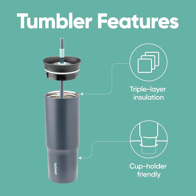 Owala Stainless Steel Triple Layer Insulated Travel Tumbler - Image 2