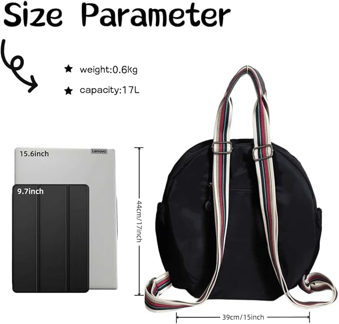 Backpack with Laptop Compartment, Cute Large Capacity Leisure Backpacks - Image 2