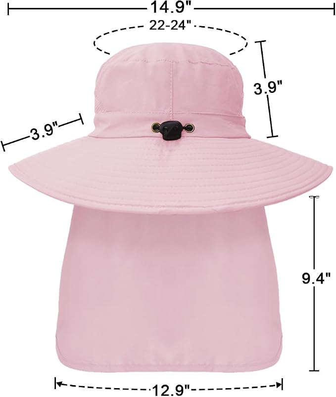 Outdoor Sun Hats with Stowable Neck Flap - Image 5