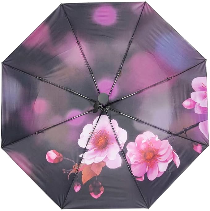 LLanxiry Compact Travel Umbrella, Mini Windproof Umbrellas - Image 2