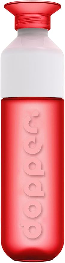 Preserve Dopper Water bottle, 15.25 Ounce, Simply Red by Preserve