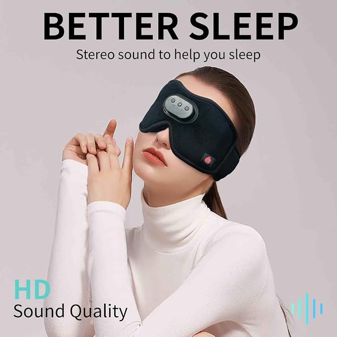 Heated Eye Mask with Bluetooth Headphones SYPVRY Wireless Sleep Eye Mask - Image 5