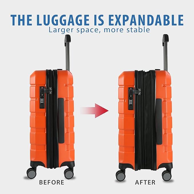 KROSER Hardside Expandable Carry On Luggage - Image 5
