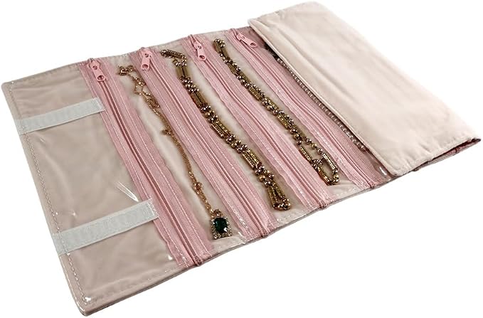 Travel Jewelry Roll Bag Portable Organizer Pouch - Image 3