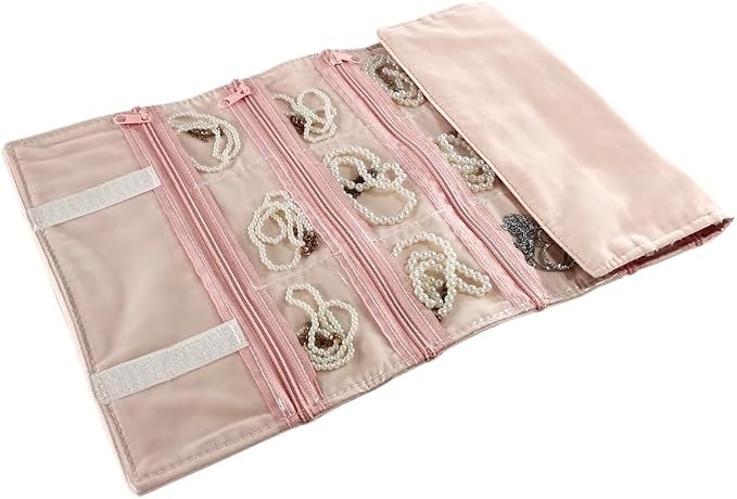 Travel Jewelry Roll Bag Portable Organizer Pouch - Image 6