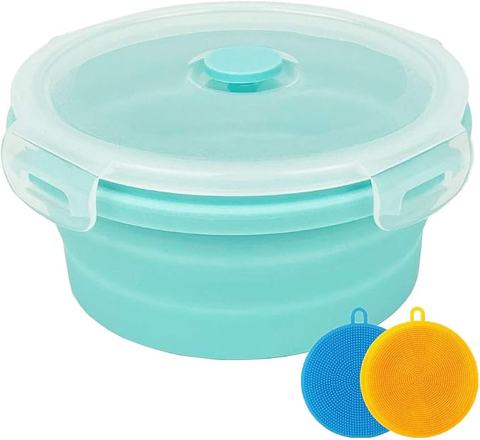CARTINTS Small Collapsible Bowl Silicone Food Storage Containers Collapsible by CARTINTS