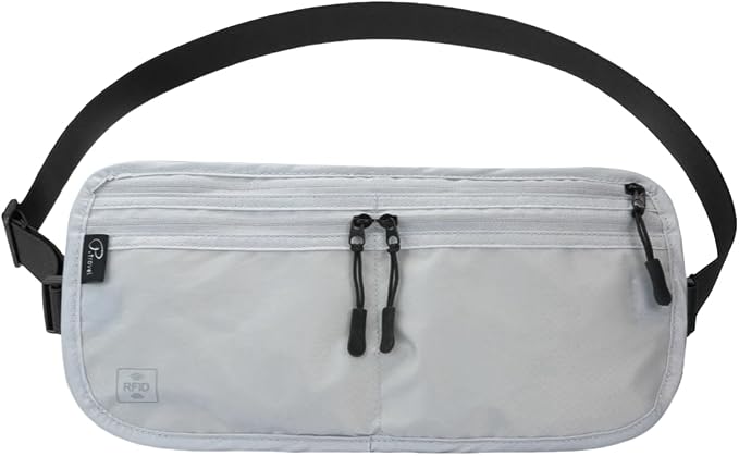 Travel Passport Holder 【1 PACK】2 in 1 Slim RFID Blocking Travel Money Belt by Unknown