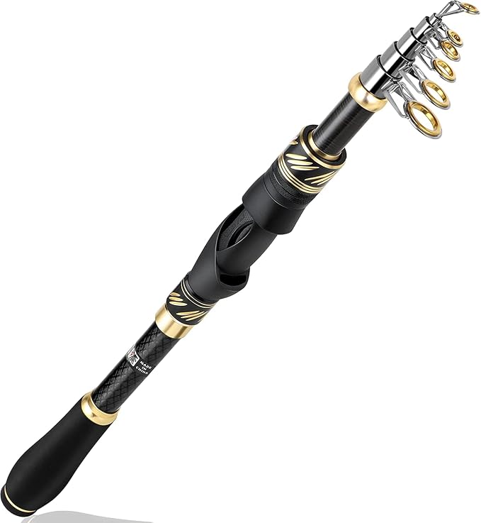 PLUSINNO Fishing Pole, Fishing Rod and Reel Combo, Telescopic Fishing Rod Kit by PLUSINNO