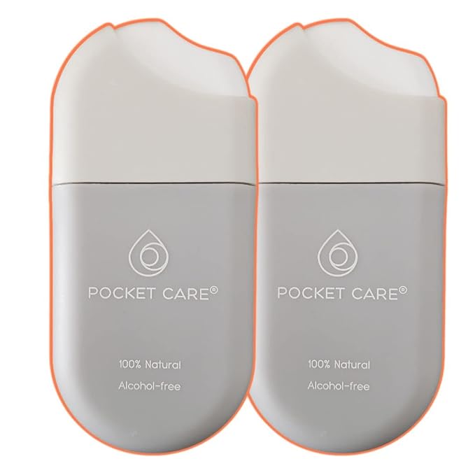 POCKET CARE | 2 Pack Gum scented Hand Cleanser Moisturizing Spray 1 Fl OZ- by NEWCONCEPTS