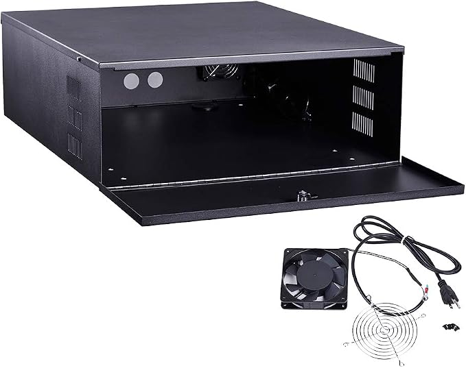 Kenuco White Heavy Duty 16 Gauge Steel DVR Security Lockbox by KENUCO