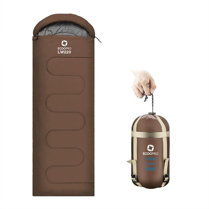 ECOOPRO Warm Weather Sleeping Bag by ECOOPRO