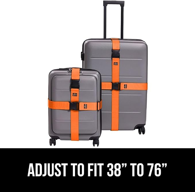 GORILLA GRIP Heavy Duty 8 Pack Adjustable Luggage Straps - Image 8