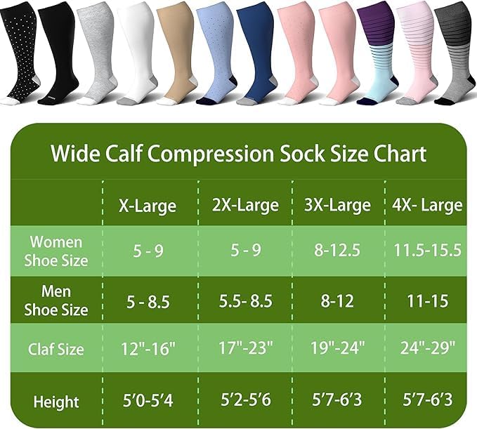 LEVSOX Wide Calf Compression Socks - Image 4
