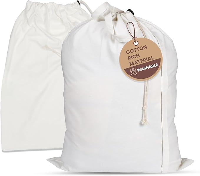 LFH Home Cotton Canvas Extra Large Laundry Bag by LFHHomePrivateLimited