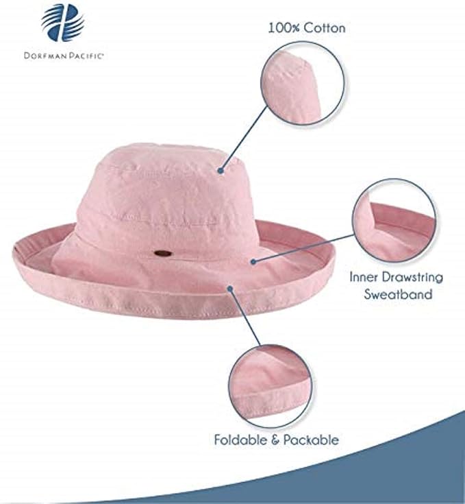 Scala Women's Cotton Hat with Inner Drawstring and Upf 50+ Rating - Image 4