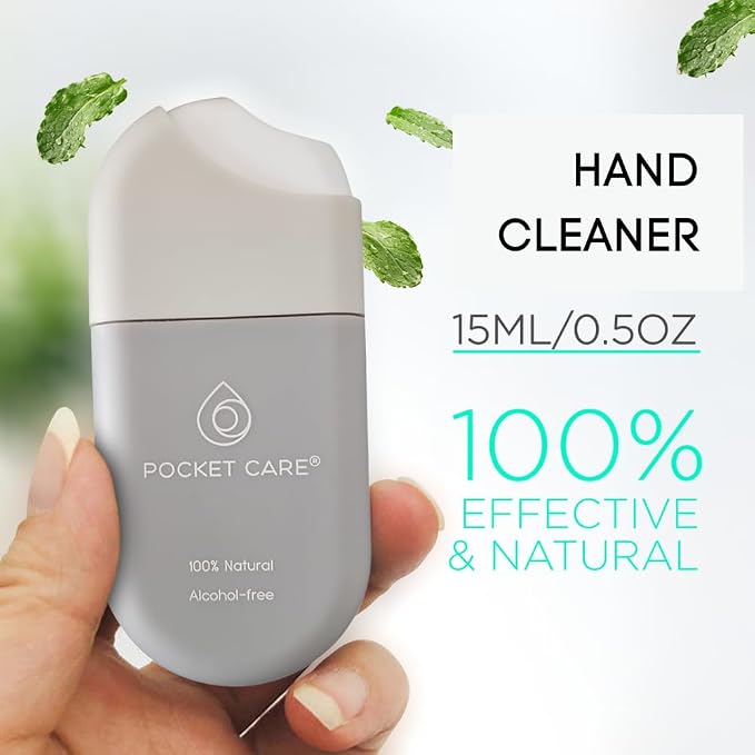 POCKET CARE | 3 Pack Peppermint Hand Cleanser Moisturizing Spray 1.5 Fl OZ- - Image 6
