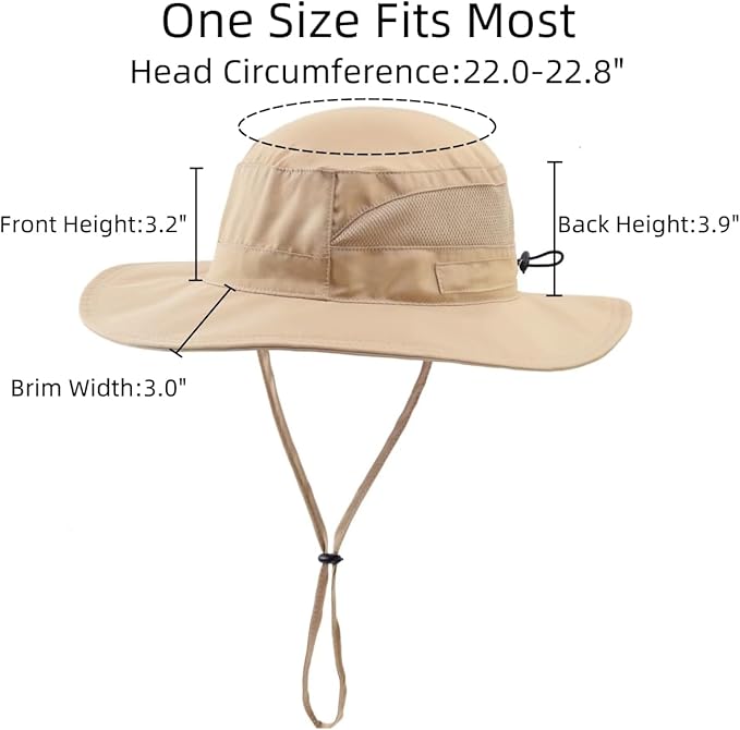 Connectyle Women's UPF 50+ Sun Hat UV Protection Wide Brim Bucket Hat Summer - Image 3