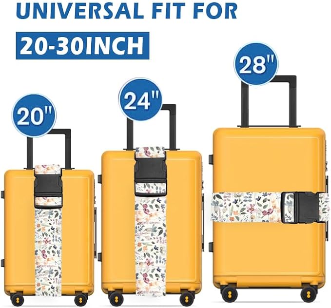 Luggage Straps for Suitcases Travel Belt Accessories, Cute Suitcase Strap - Image 2