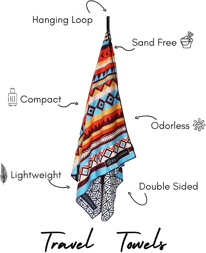 ECCOSOPHY Microfiber Beach Towel - Image 4