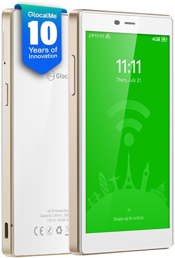 GlocalMe G4 Pro 4G LTE Mobile Hotspot Device, Portable WiFi Hotspot by TheGlobalLeaderinMobileHotspotSolution