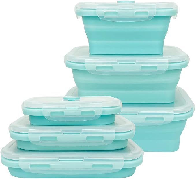 CARTINTS Silicone Collapsible Food Storage Containers-Prep/Storage Bowls by CARTINTS