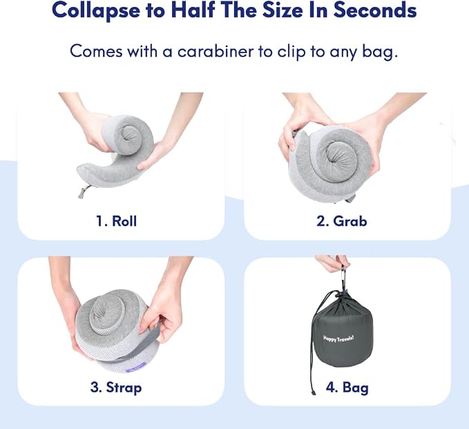 C CUSHION LAB Travel Pillow, Award-Winning Patented Ergonomic Design - Image 6