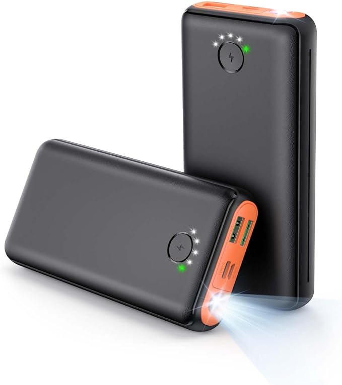 Portable Charger Power Bank 40000mah, USB C Fast Charging 22.5W External by RONEGN