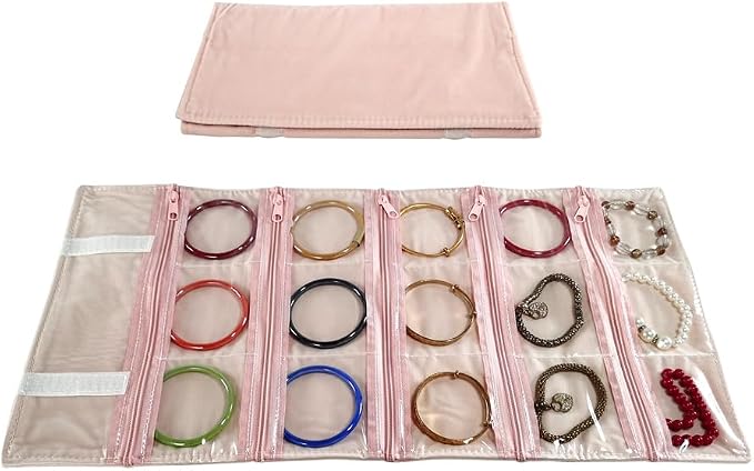 Travel Jewelry Roll Bag Portable Organizer Pouch - Image 5
