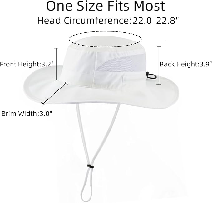 Connectyle Women's UPF 50+ Sun Hat UV Protection Wide Brim Bucket Hat Summer - Image 3