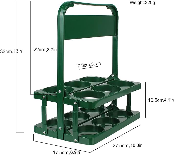 Portable Drink Carrier for Big Cups, Foldable Plastic Cup Holder, Reusable Cup - Image 2