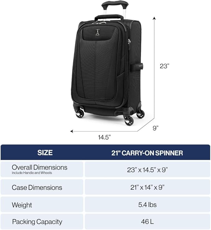 Travelpro Maxlite 5 Softside Expandable Carry-On Luggage - Image 6