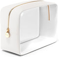 Clear Makeup Bag Zipper Pouch, Transparent Cosmetic Case Organizer, TSA by Embla