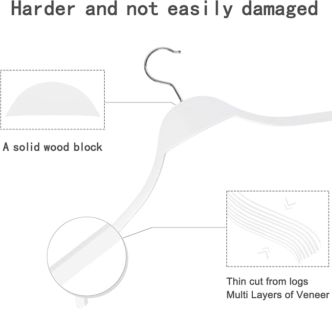 TOPIA HANGER Slim Wooden Hangers - Image 4
