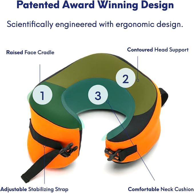 C CUSHION LAB Travel Pillow, Award-Winning Patented Ergonomic Design - Image 4