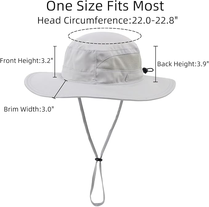 Connectyle Women's UPF 50+ Sun Hat UV Protection Wide Brim Bucket Hat Summer - Image 3
