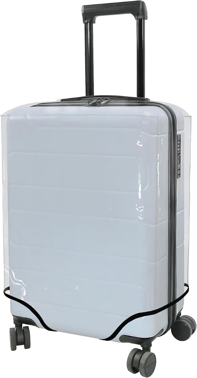 HYPER VENTURE Clear PVC Luggage Cover Full Transparent Suitcase Protector Fits - Image 8