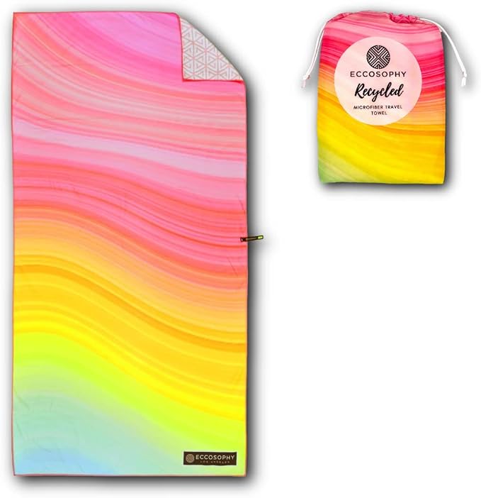 ECCOSOPHY Microfiber Beach Towel by ECCOSOPHY