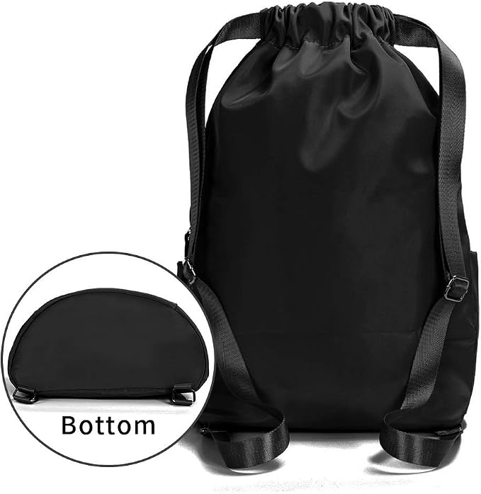 ZOORON Waterproof Drawstring Gym Backpack Bag - Image 3