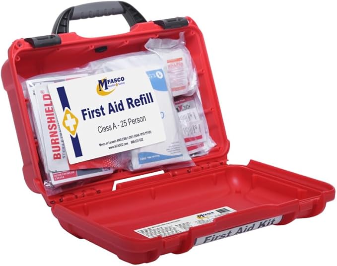 MFASCO Deluxe Class A First Aid Kit 909 Red | DOT, ANSI & OSHA Approved - Image 2