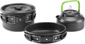 aiGear Camping Cookware Mess Kit, Non-Stick Camping Pan Pot Kettle, Lightweight by aiGear